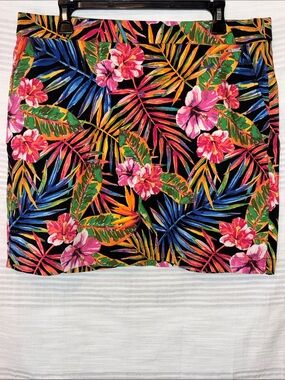 Rafaella, Tropical/Floral Skort, Women’s XXL